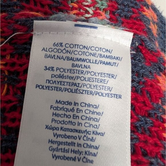 Chaps Southwestern Open Sweater Vest Womens Size Large Blue Western Sleeveless - Picture 5 of 9